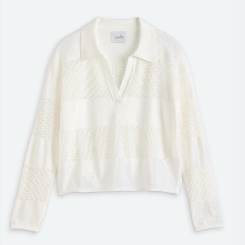NWOT STITCHES + STRIPES Vernon Polo - Picture 2 of 8